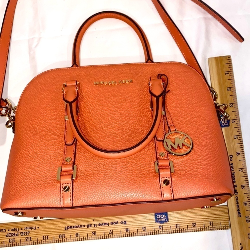 LIKE NEW — Michael Kors Bedford Legacy Satchel in Melon - Picture 11 of 11